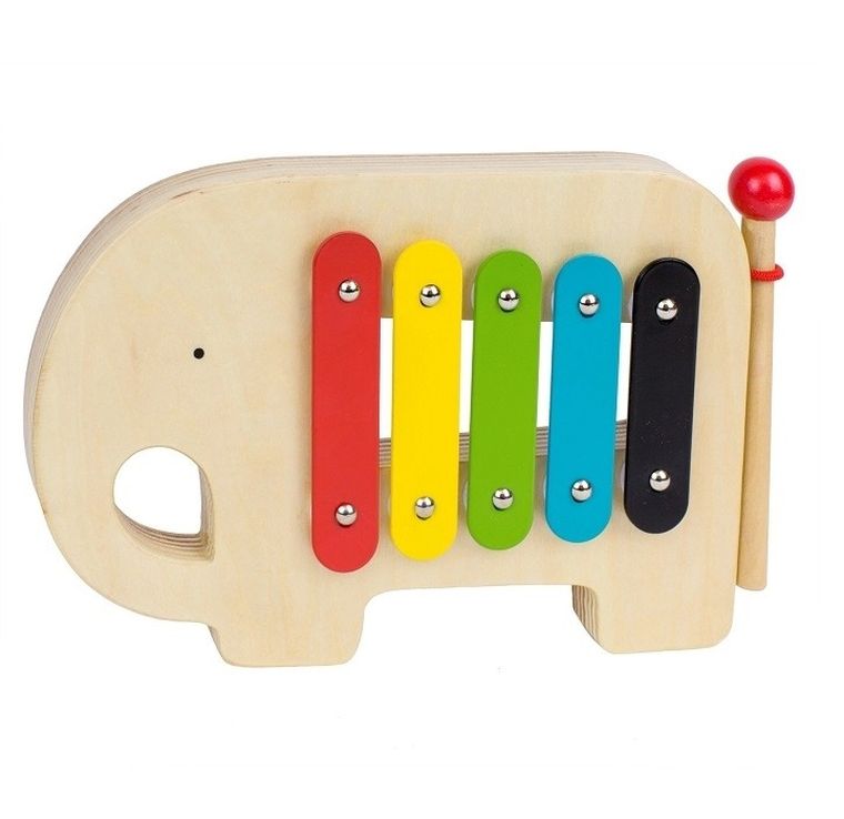 Petit Collage, Słoń, cymbałki drewniane