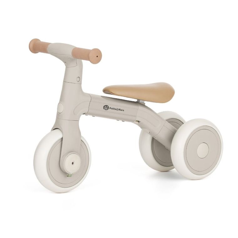 Petite&Mars, Bingo, rowerek trójkołowy 3w1, Ivory White