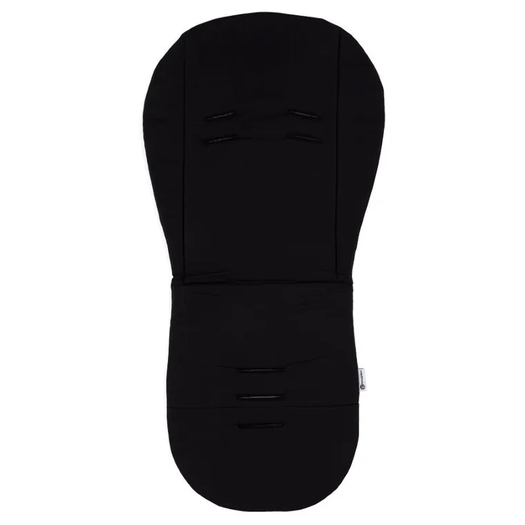 Petite&Mars, dwustronna wkładka do wózka Memory Foam, bawełniana, black