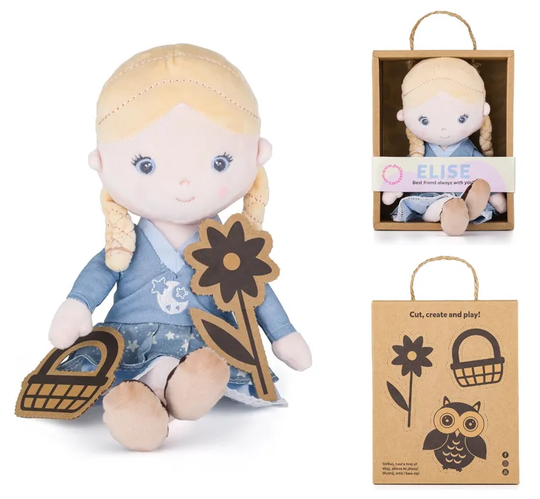 Petite&Mars, Elise, lalka szmaciana, 35 cm