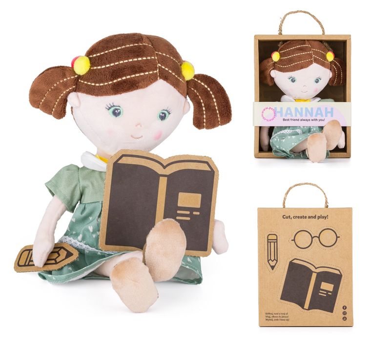 Petite&Mars, Hannah, lalka szmaciana, 35 cm