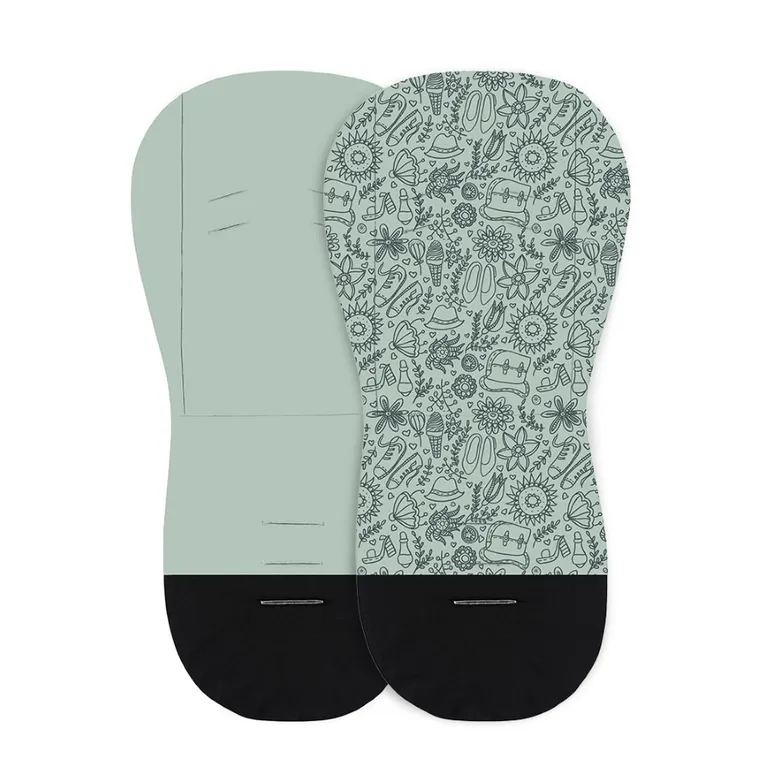 Petite&Mars, Hipster, wkładka do wózka, dwustronna, foamy green