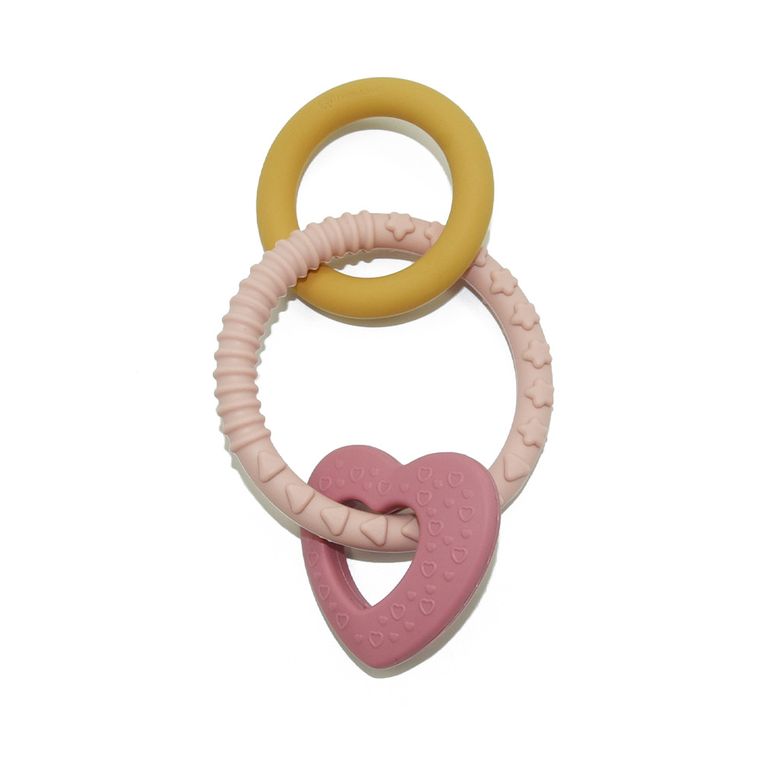 Petite&Mars, silikonowy gryzak, Love