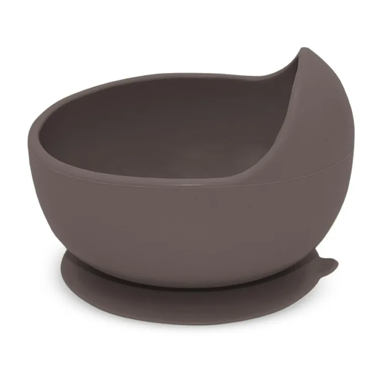 Petite&Mars, Take&Match, silikonowa miseczka z przyssawką, Bitter Cocoa, 6m+