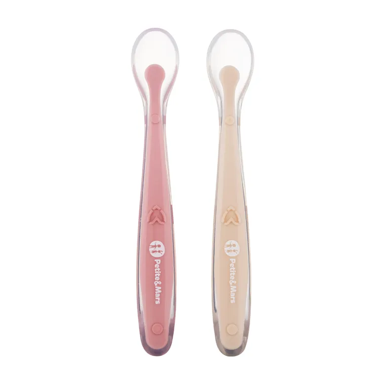 Petite&Mars, Take&Match, zestaw łyżeczek silikonowych z etui