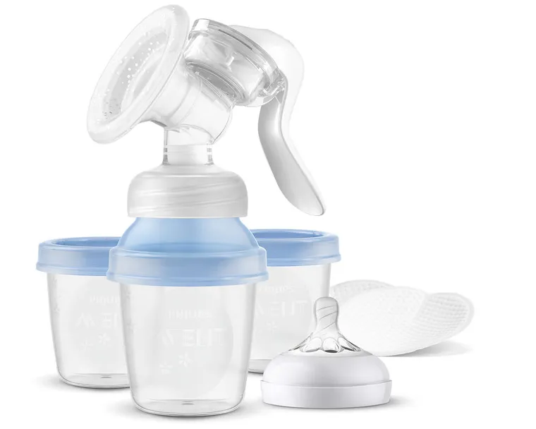 Philips Avent, laktator ręczny Natural Motion SCF430/13 (w zestawie z pojemnikami na pokarm VIA)