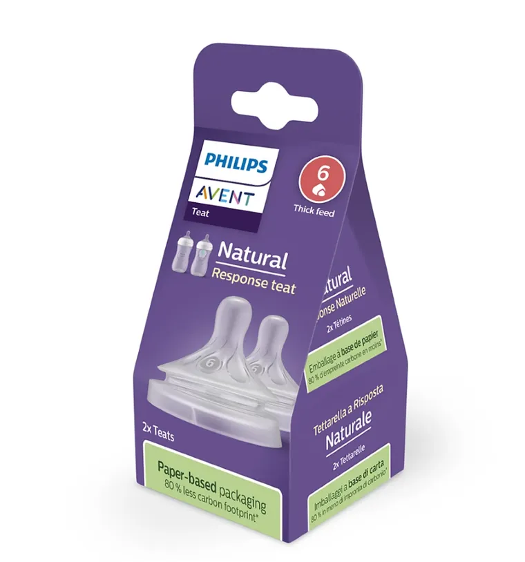 Philips Avent, Responsywne Smoczki Natural, smoczek do butelki do gęstych pokarmów
