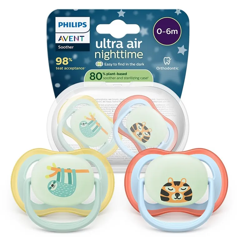 Philips Avent, Ultra Air, smoczek ortodontyczny, 0-6 m, 2 szt.