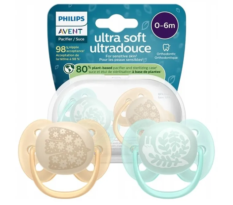 Philips Avent, Ultra Air, smoczek ortodontyczny, 0-6m, 2 szt.