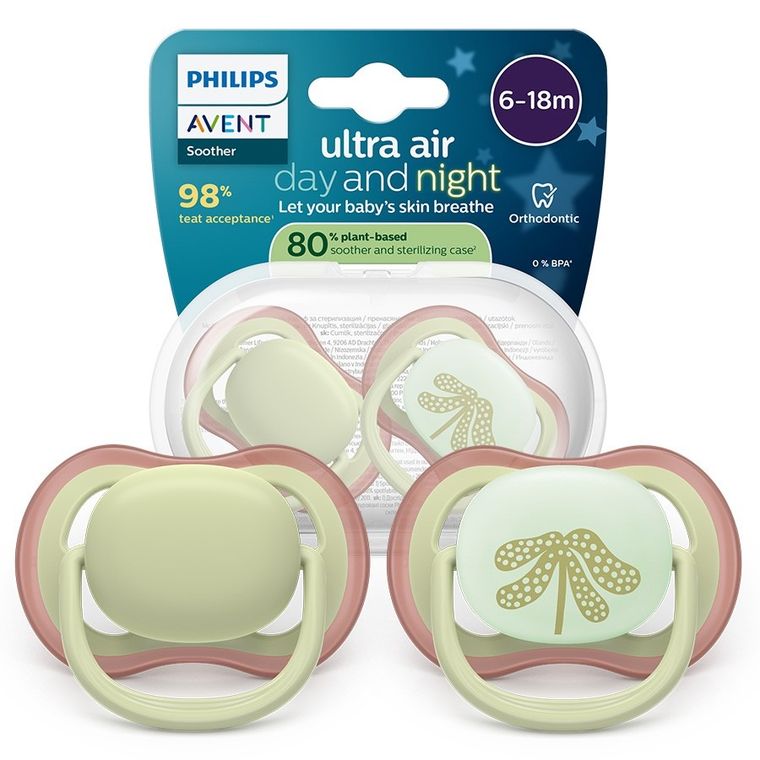 Philips Avent, Ultra Air, smoczek ortodontyczny, 6-18 m, 2 szt.