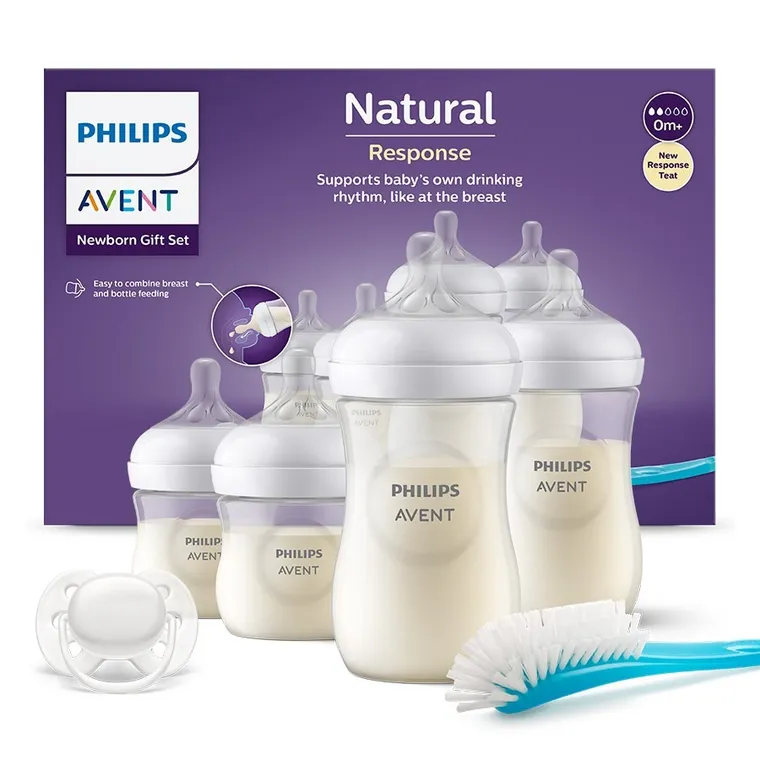 Philips Avent, zestaw butelek responsywnych, natural