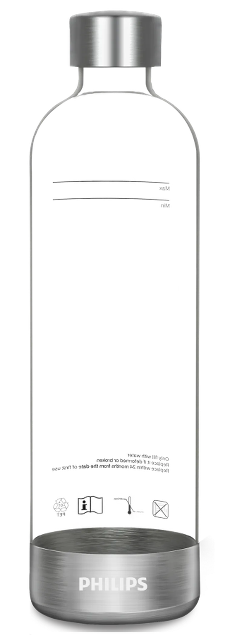 Philips, Viva, butelka do saturatora, przezroczysta