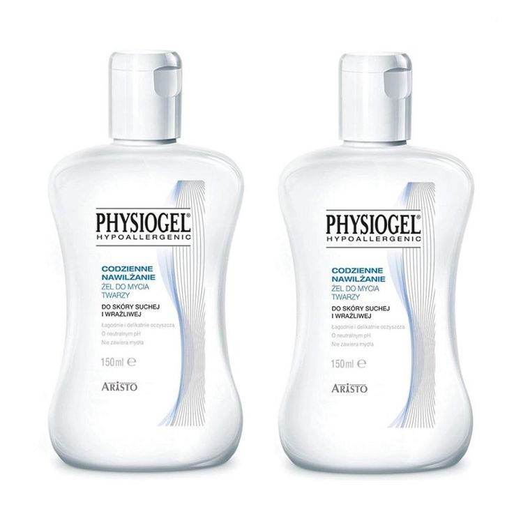 Physiogel, Codzienne Nawilżanie, żel do mycia twarzy do skóry suchej i wrażliwej, 2-150 ml