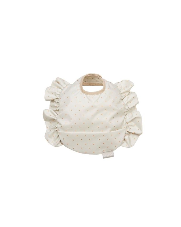 Piapimo, Foresta, śliniak z falbaną, beige