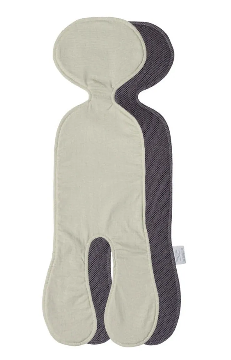 Piapimo, lniana wkładka antypotowa do fotelika samochodowego, oliwkowy, 0-13 kg