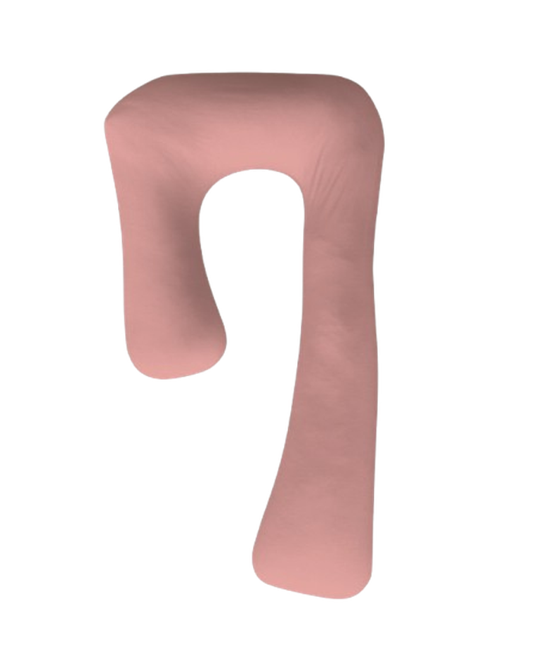 Piapimo, poduszka ciążowa do spania, typ 7, jersey, różowa