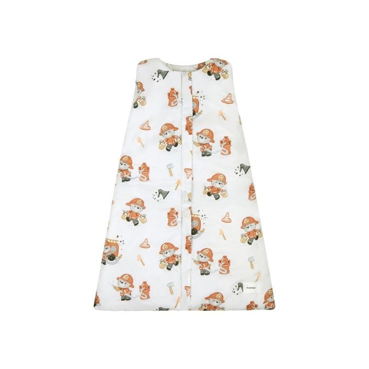 Piapimo, Strażak Miś, śpiworek bawełniany, 2.5 TOG, 0-6 m