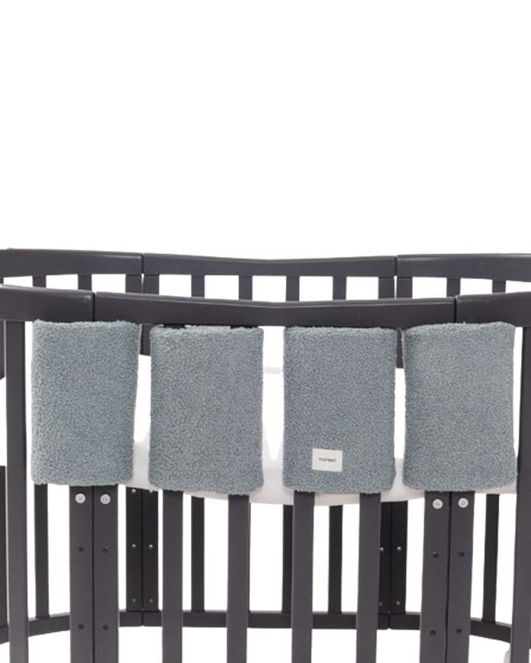 Piapimo, Teddy, ochraniacze modułowe na łóżeczko, szałwia, 4 szt.