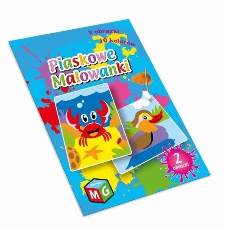 Piaskowe malowanki. Krab i kaczka