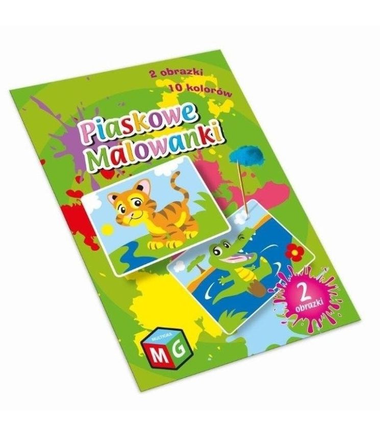 Piaskowe malowanki. Tygry i krokodyl