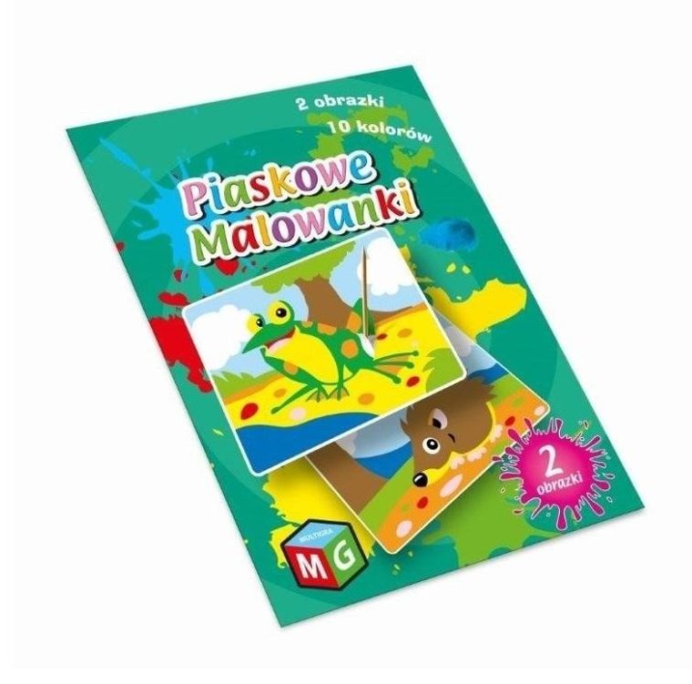 Piaskowe malowanki. Żaba i jeż