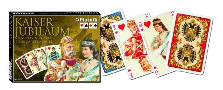 Piatnik, karty do gry, Cesarskie, 2 talie
