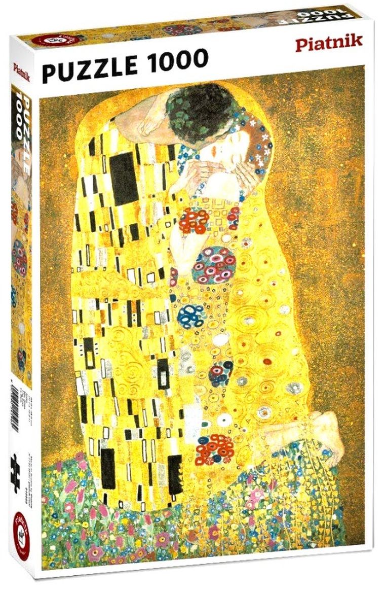 Piatnik, Klimt: Pocałunek, puzzle metalizowane, 1000 elementów