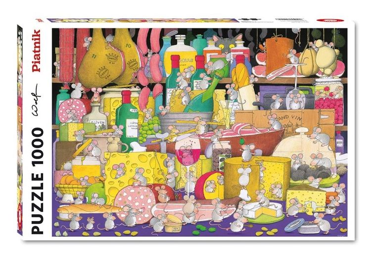 Piatnik, Myszy harcują, puzzle, 1000 elementów