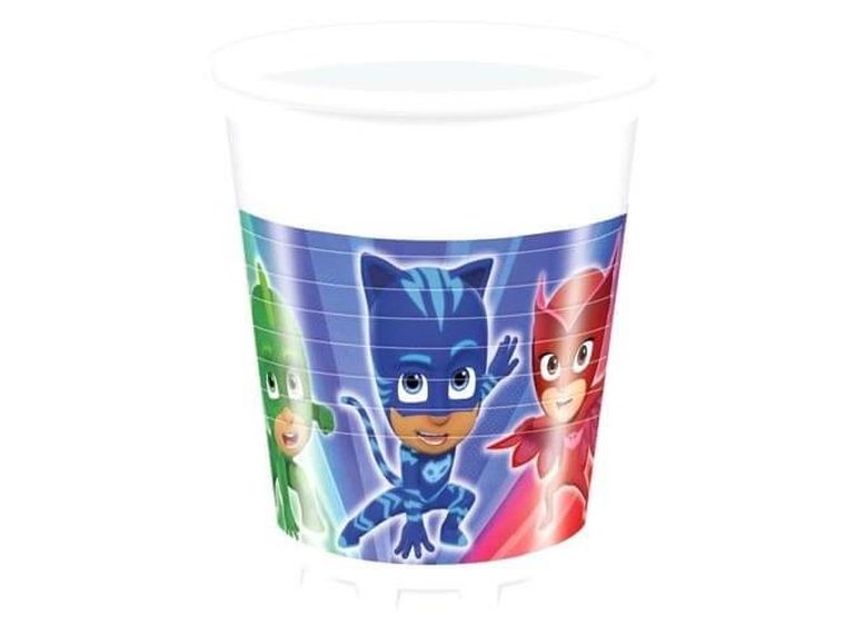 Pidżamersi, kubeczki urodzinowe, 200 ml, 8 szt.