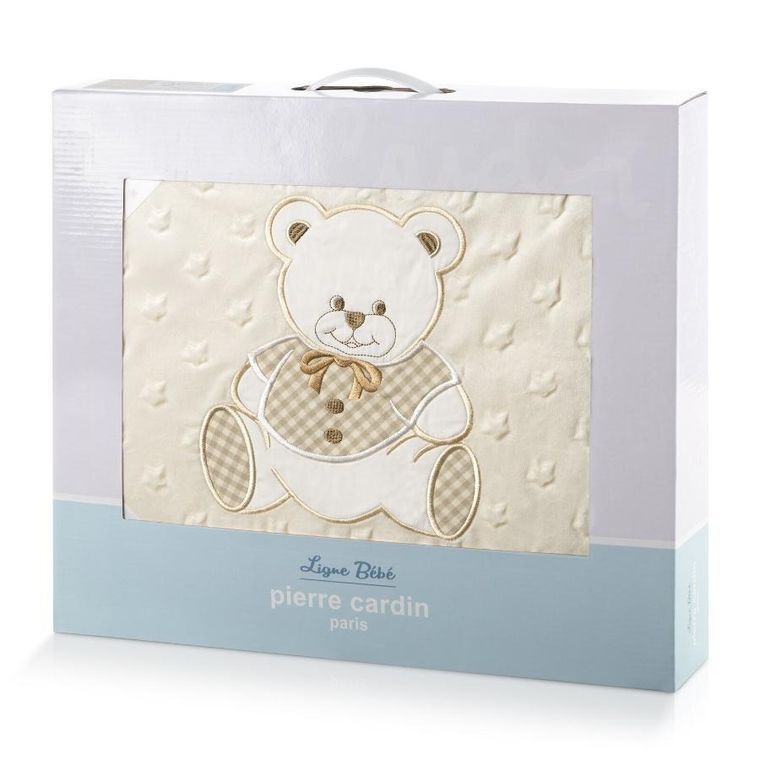 Pierre Cardin, kocyk dziecięcy, 110-140 cm, beżowy