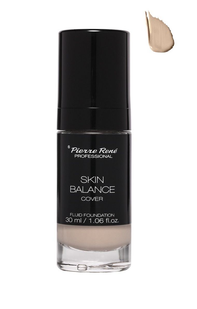 Pierre Rene, Professional Skin Balance Cover Fluid Foundation, wodoodporny podkład kryjący, 23 Nude, 30 ml