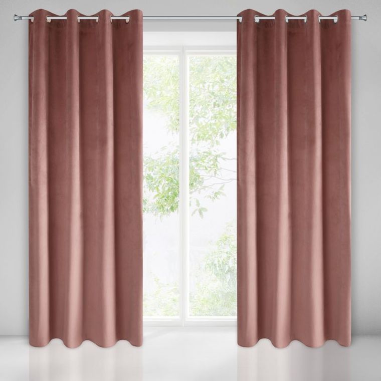 Pierre, welwetowa zasłona zaciemniająca jednokolorowa, 140-250 cm