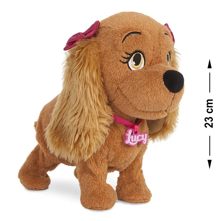 Piesek Lucy, zabawka interaktywna, 23 cm