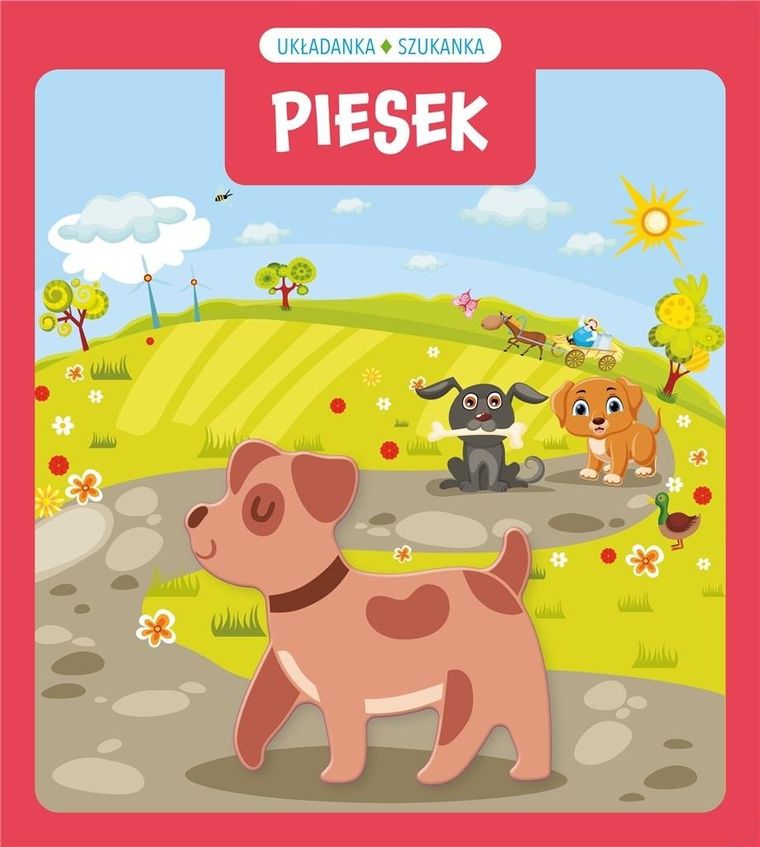 Piesek. Układanka szukanka