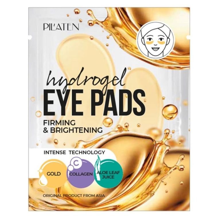 Pilaten, Hydrogel Eye Pads, hydrożelowe płatki pod oczy z kolagenem i złotem koloidalnym, 6g