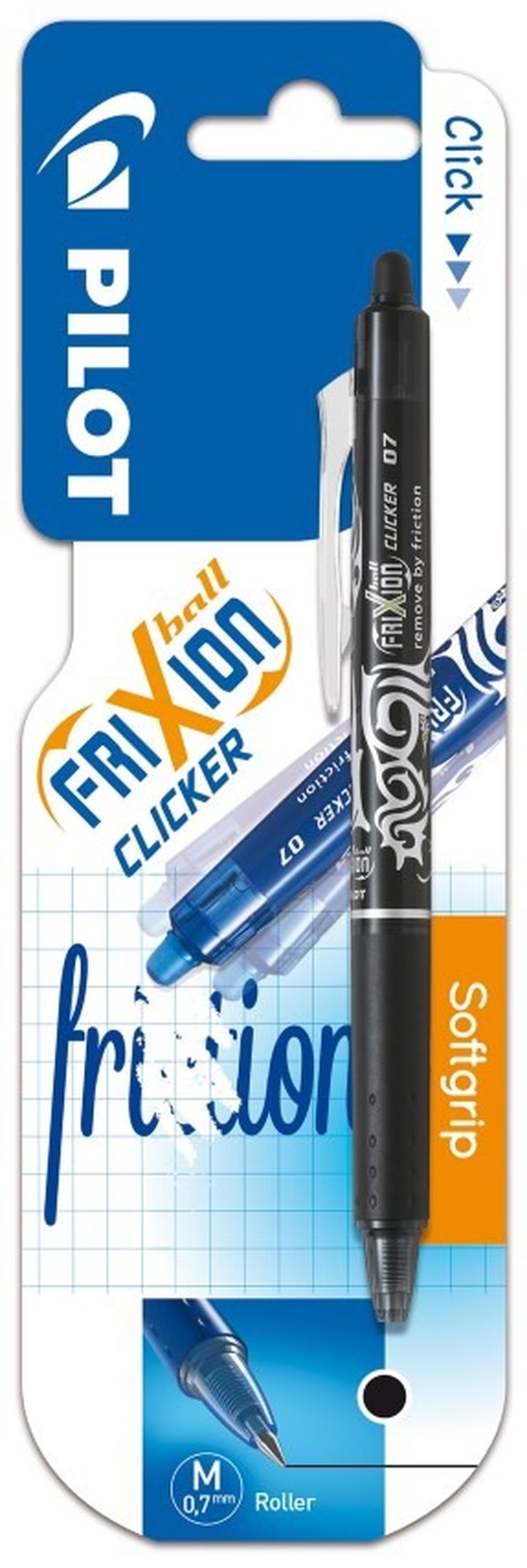 Pilot, Frixion Clicker, pióro kulkowe, czarne