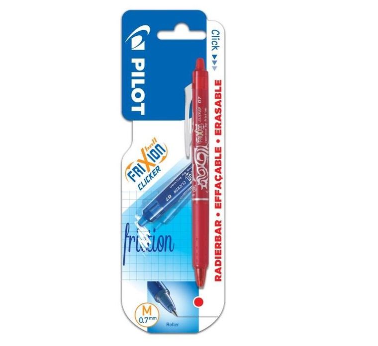 Pilot, Frixion Clicker, pióro kulkowe, czerwone