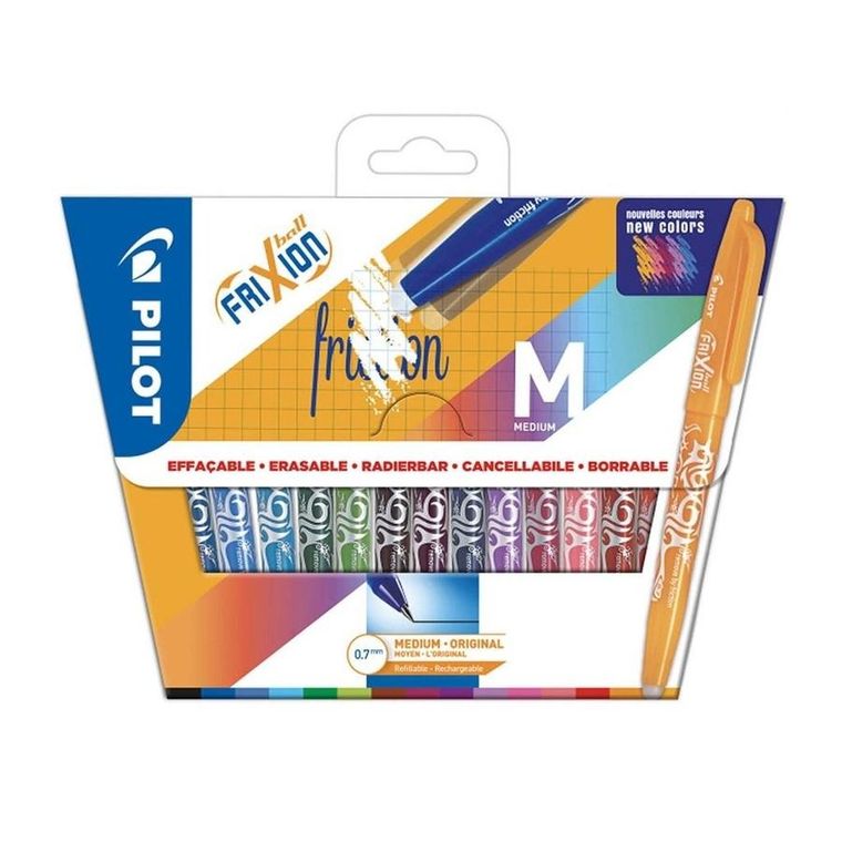 Pilot, FriXion, pióro kulkowe, 0.7, 15 kolorów