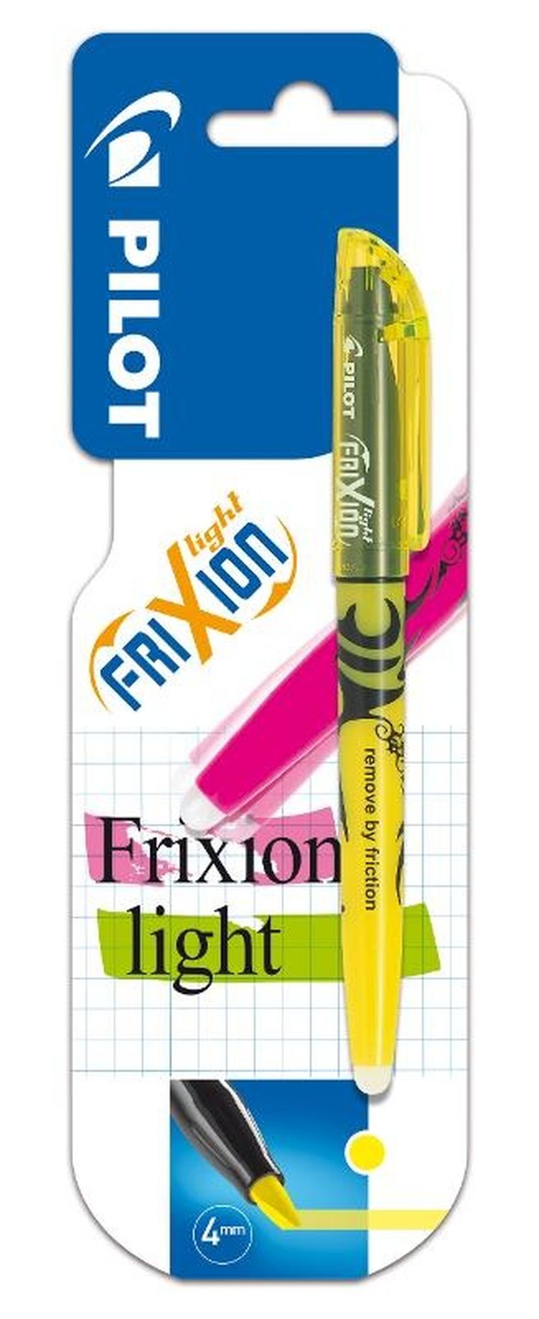Pilot, Frixion, zakreślacz, żółty