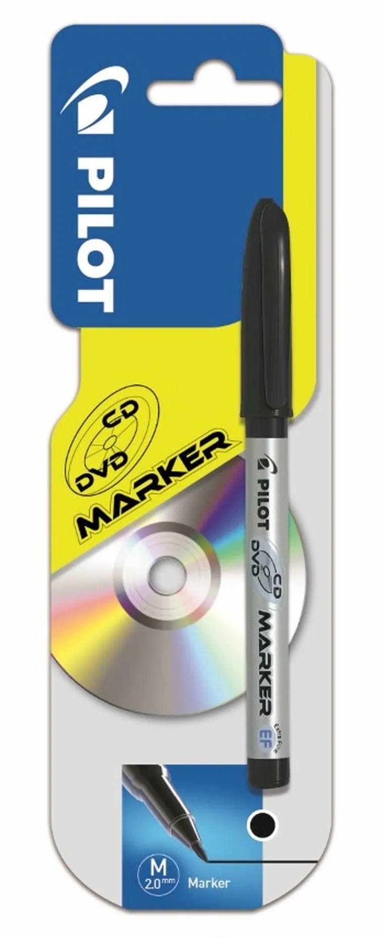 Pilot, marker do CD/DVD, czarny