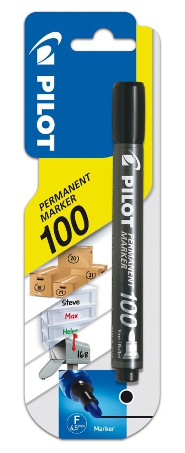 Pilot, marker permanentny, czarny