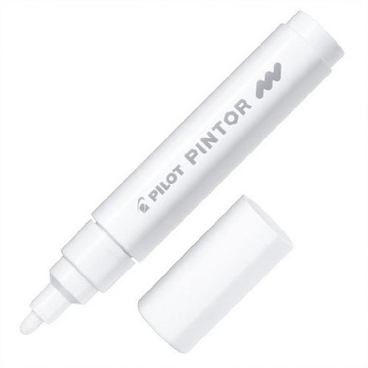 Pilot, Pintor M, marker permanentny, okrągły, biały