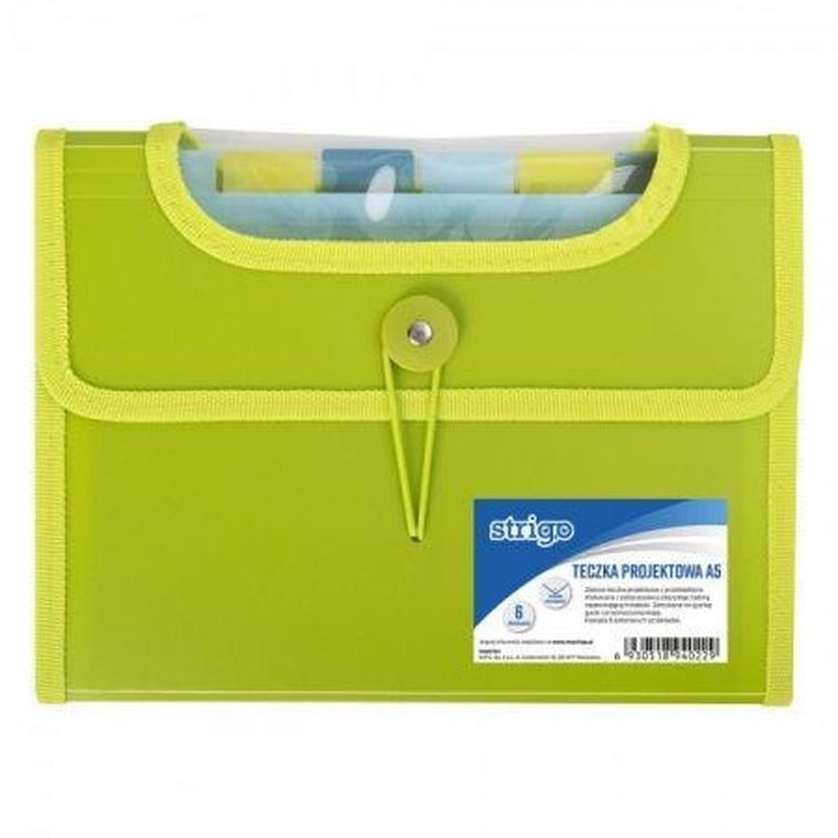 Pilot, teczka A5 z 6 przekładkam, zielona, 1 szt.