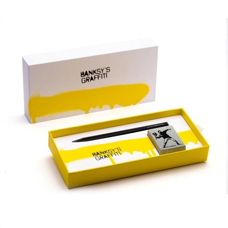 Pininfarina, Banksy Smart, ołówek + gumka, The Flower Thrower