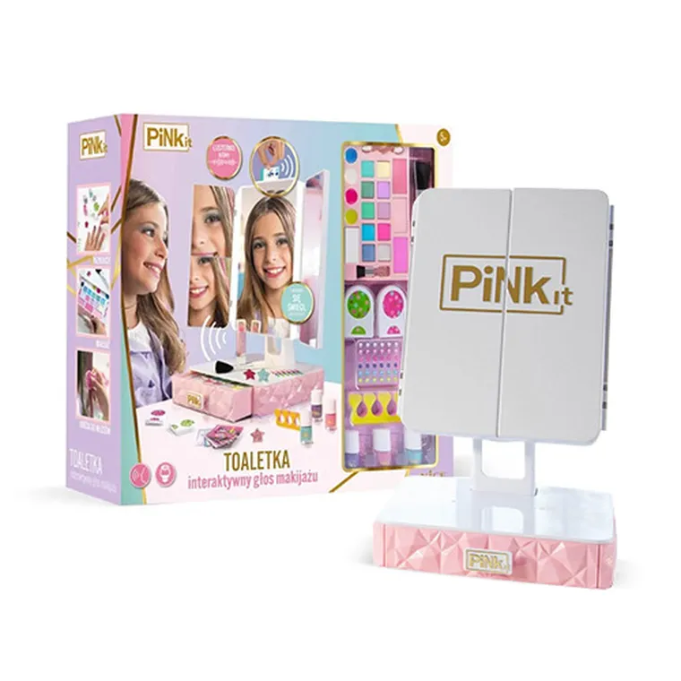 Pink It, interaktywna toaletka z akcesoriami do makijażu