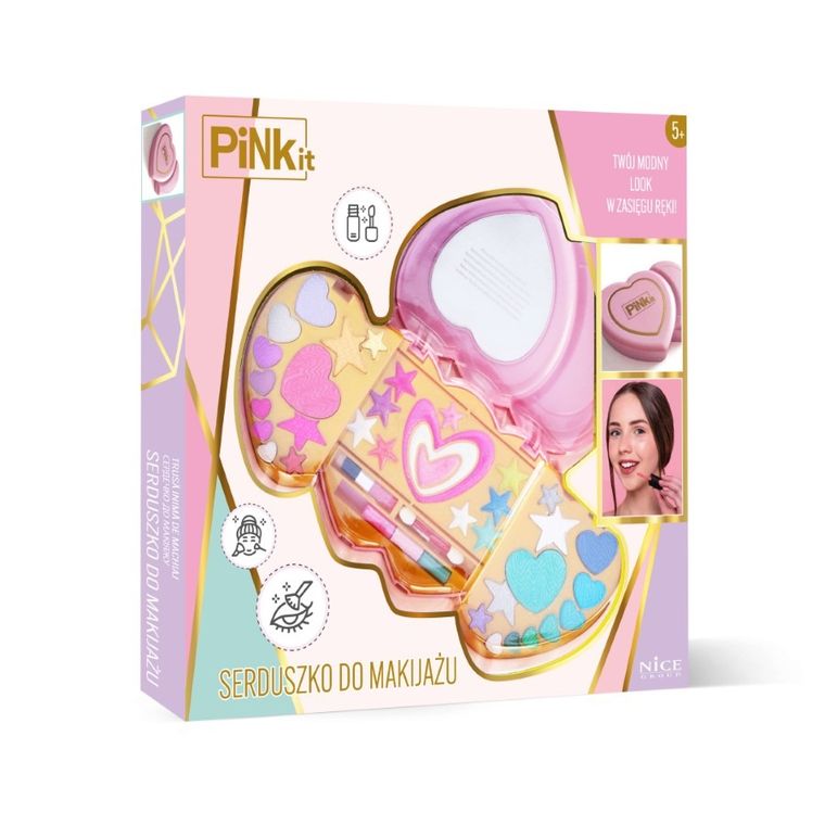 Pink It, Serduszko, paletka do makijażu