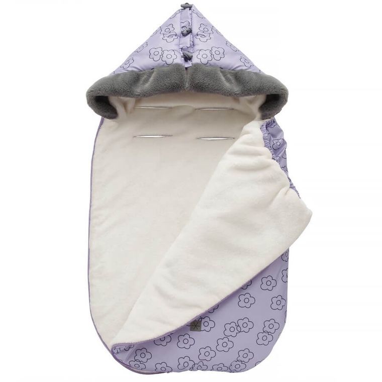Pinokio, śpiworek do fotelika, zimowy, liliowy