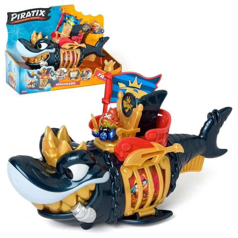 Piratix, King Shark Golden Teeth, zestaw z figurką