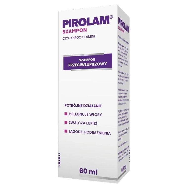 Pirolam, szampon przeciwłupieżowy, 60 ml