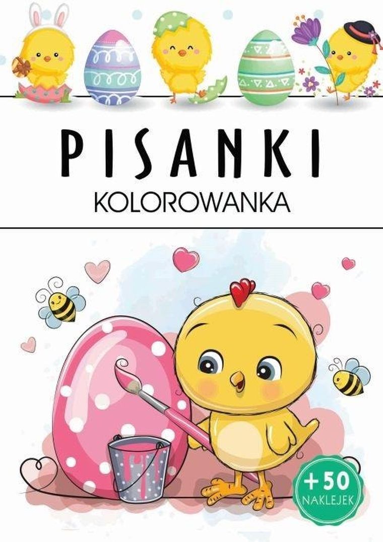 Pisanki. Kolorowanka z naklejkami